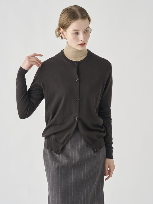 クルーネック長袖ニットカーディガン | PIPPA | 30G CONTEMPORARY FIT 詳細画像 FAULKNER BROWN 5