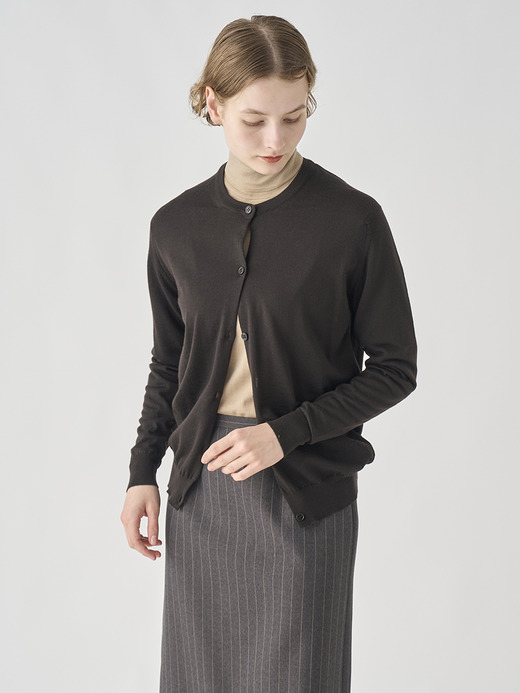 クルーネック長袖ニットカーディガン | PIPPA | 30G CONTEMPORARY FIT 詳細画像 FAULKNER BROWN 7