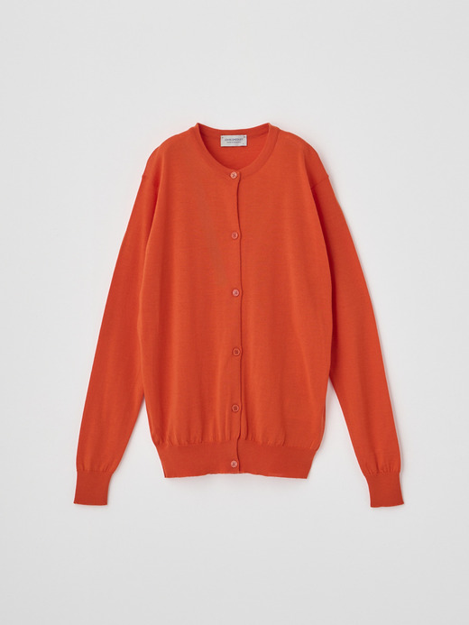 クルーネック長袖ニットカーディガン | PIPPA | 30G CONTEMPORARY FIT 詳細画像 HARDWICK ORANGE 2