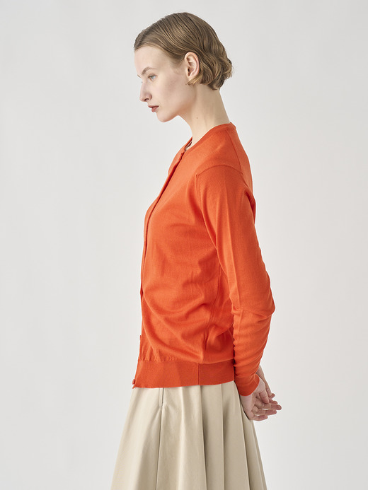 クルーネック長袖ニットカーディガン | PIPPA | 30G CONTEMPORARY FIT 詳細画像 HARDWICK ORANGE 4
