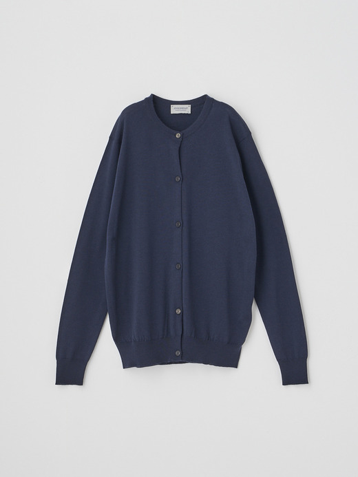 クルーネック長袖ニットカーディガン | PIPPA | 30G CONTEMPORARY FIT 詳細画像 MIDNIGHT 2