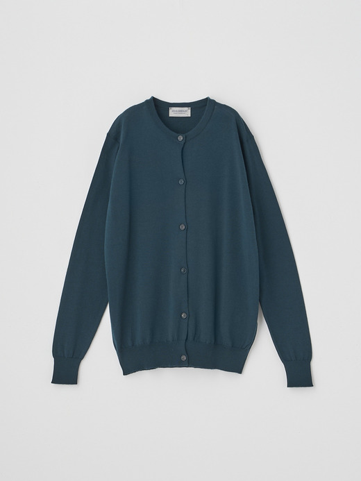 クルーネック長袖ニットカーディガン | PIPPA | 30G CONTEMPORARY FIT 詳細画像 RICHARDSON GREEN 2