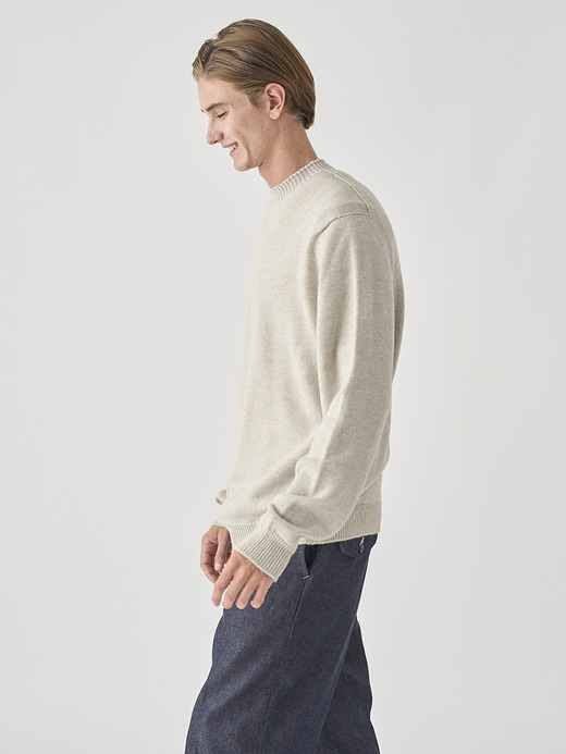 スウェットライク 長袖ニットプルオーバー | POLLO | 7G EASY FIT 詳細画像 GREY FLEECE 4