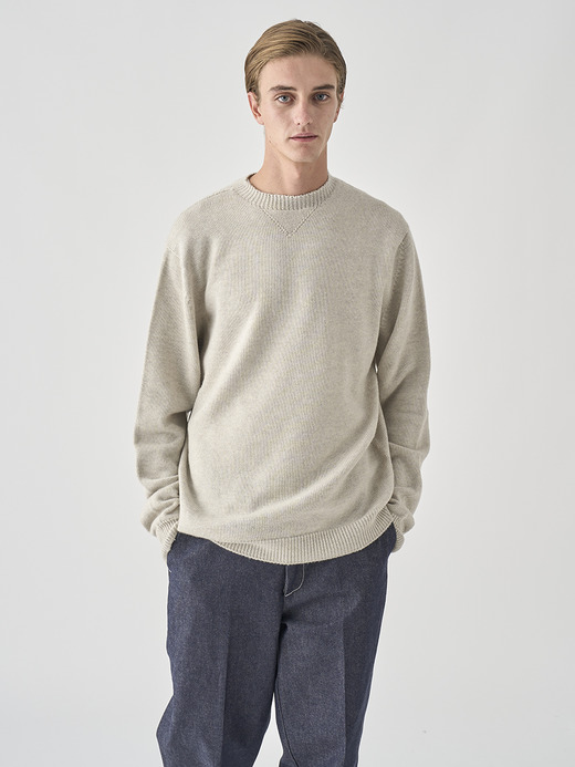 スウェットライク 長袖ニットプルオーバー | POLLO | 7G EASY FIT 詳細画像 GREY FLEECE 6