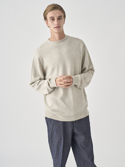 スウェットライク 長袖ニットプルオーバー | POLLO | 7G EASY FIT 詳細画像 GREY FLEECE 9