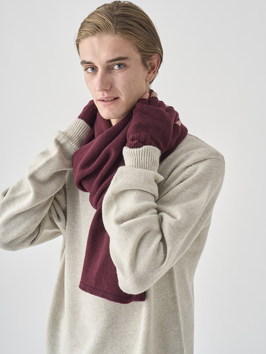 ［Eco Cashmere］カシミヤ混 ニットマフラー | QUARTZ | 5G 詳細画像 CHICORY 3