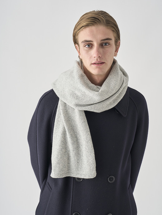 ［Eco Cashmere］カシミヤ混 ニットマフラー | QUARTZ | 5G 詳細画像 POLAR 4