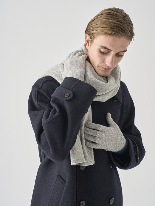 ［Eco Cashmere］カシミヤ混 ニットマフラー | QUARTZ | 5G 詳細画像 POLAR 5