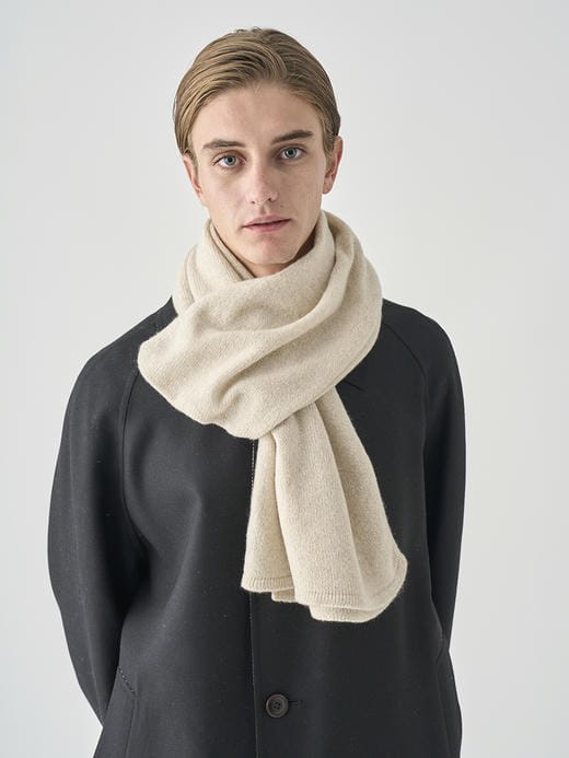 ［Eco Cashmere］カシミヤ混 ニットマフラー | QUARTZ | 5G 詳細画像 PAMPAS 4