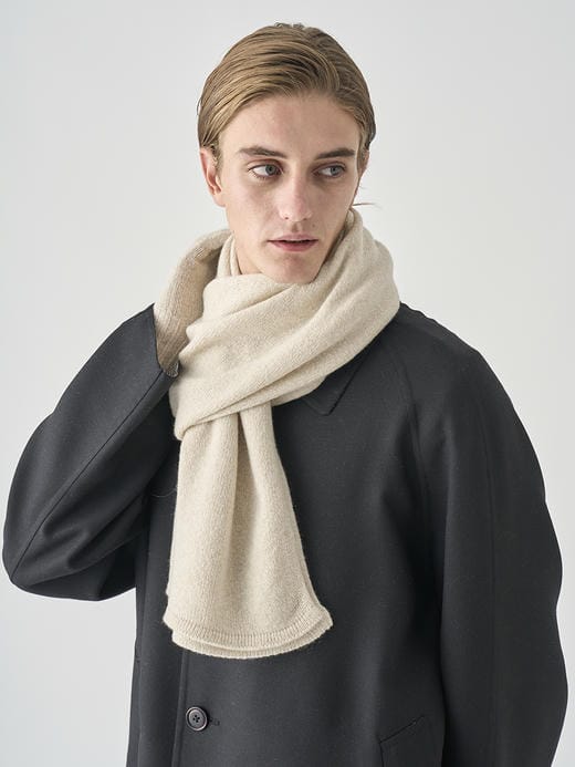 ［Eco Cashmere］カシミヤ混 ニットマフラー | QUARTZ | 5G 詳細画像 PAMPAS 6