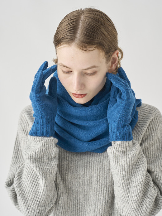 ［Eco Cashmere］カシミヤ混 ニットマフラー | QUARTZ | 5G 詳細画像 SEAWAY 6
