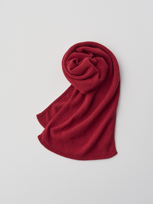 ［Eco Cashmere］カシミヤ混 ニットマフラー | QUARTZ | 5G 詳細画像 VERMILLION 2