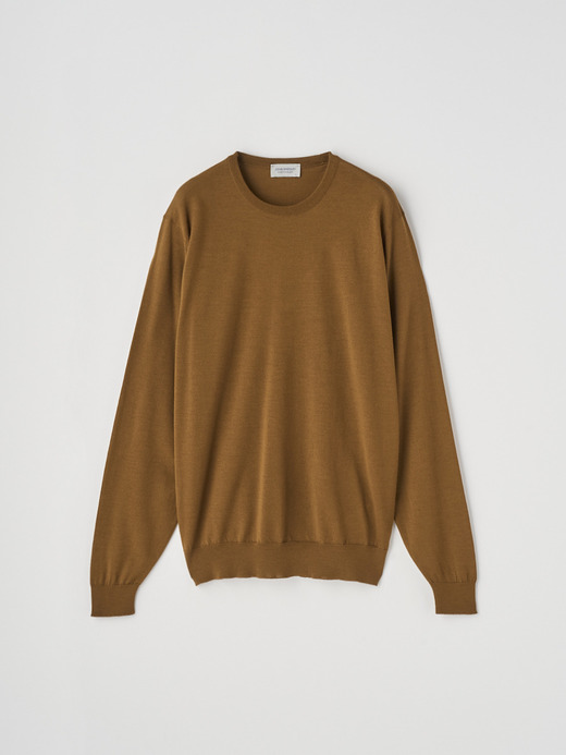クルーネック長袖ニットプルオーバー | SCANLAN | 30G MODERN FIT 詳細画像 KEATS BRONZE 2