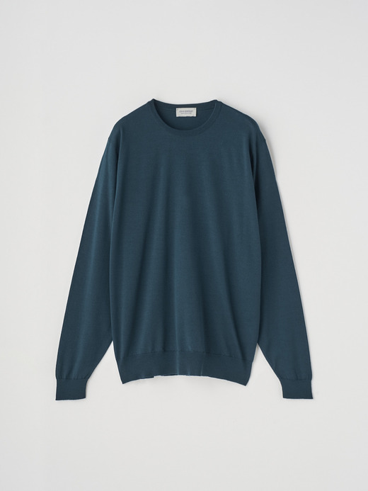 クルーネック長袖ニットプルオーバー | SCANLAN | 30G MODERN FIT 詳細画像 RICHARDSON GREEN 2