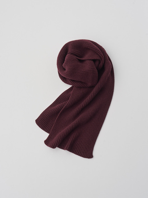 ［Eco Cashmere］カシミヤ混 リブニットマフラー | STARK | 5G 詳細画像 CHICORY 1