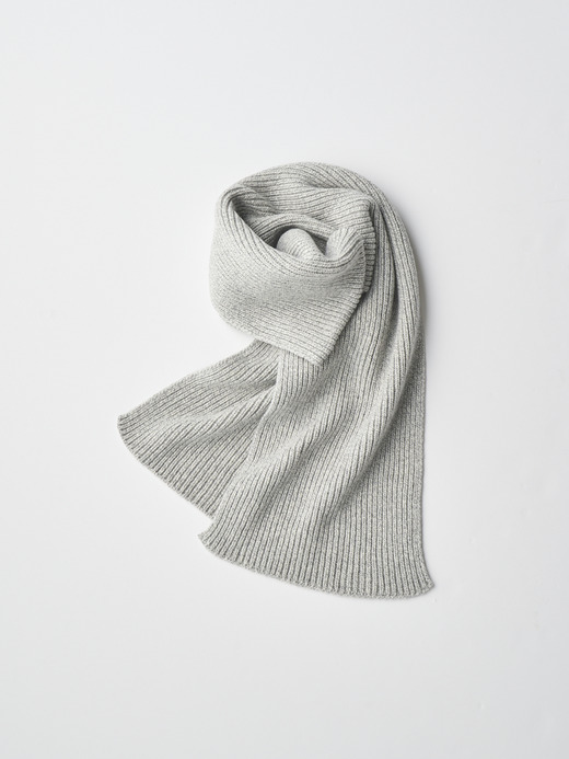 ［Eco Cashmere］カシミヤ混 リブニットマフラー | STARK | 5G 詳細画像 POLAR 1