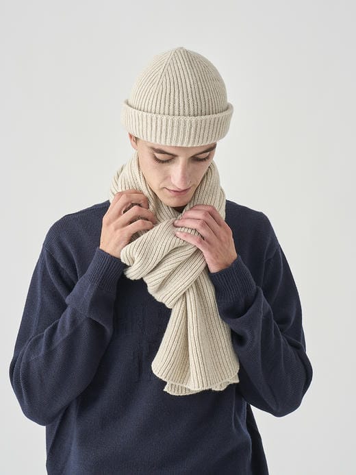［Eco Cashmere］カシミヤ混 リブニットマフラー | STARK | 5G 詳細画像 PAMPAS 3