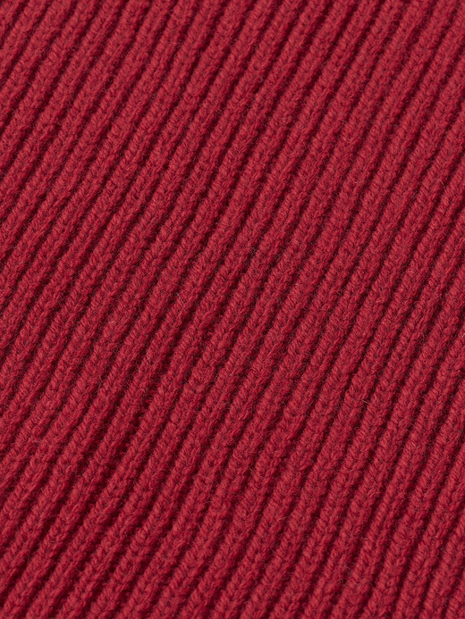 ［Eco Cashmere］カシミヤ混 リブニットマフラー | STARK | 5G 詳細画像 VERMILLION 3