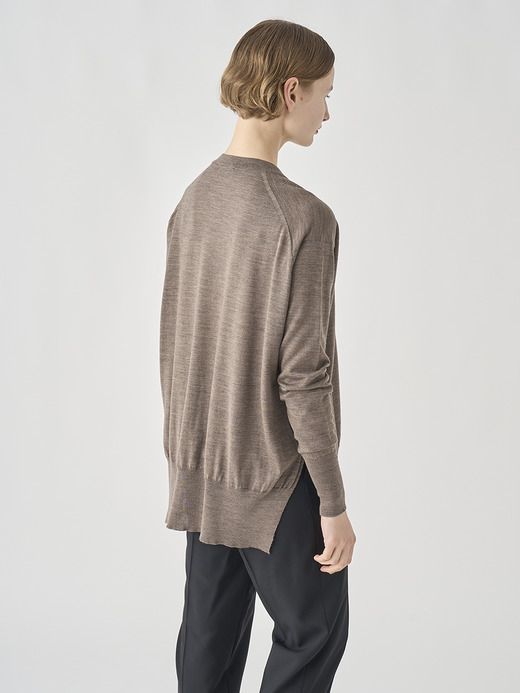 長袖 Vネックニット | WHARTON |  30G RELAX FIT 詳細画像 MUSHROOM 6