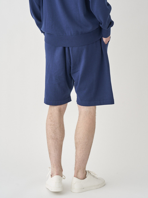 コットンニットイージーショーツ | COWAN | 24G EASY FIT 詳細画像 FRENCH NAVY 4
