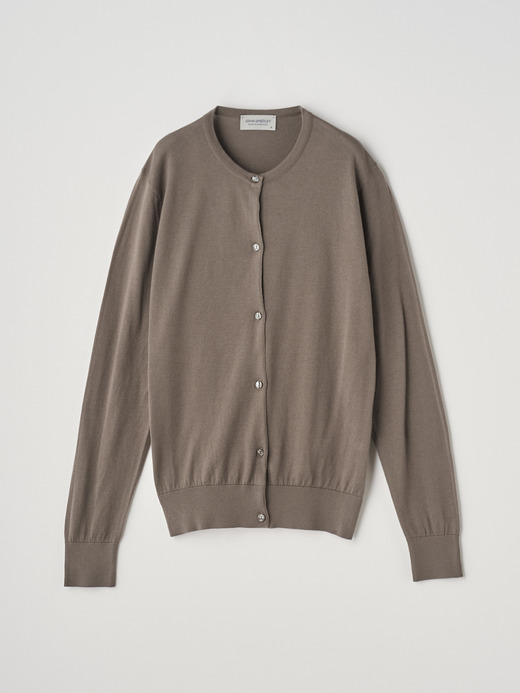 長袖コットンニットカーディガン | ELINOR | 30G MODERN FIT 詳細画像 BEIGE MUSK 1