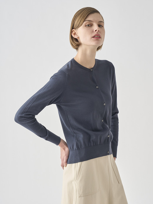 長袖コットンニットカーディガン | ELINOR | 30G MODERN FIT 詳細画像 FLINT 5
