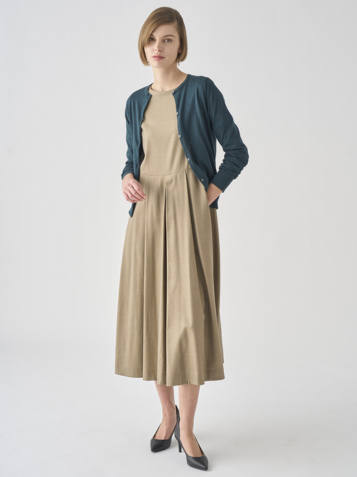 長袖コットンニットカーディガン | ELINOR | 30G MODERN FIT 詳細画像 RAINFOREST 3