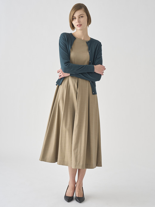 長袖コットンニットカーディガン | ELINOR | 30G MODERN FIT 詳細画像 RAINFOREST 4