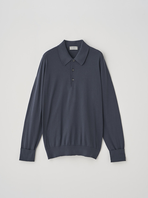 長袖コットンニットクラシックポロシャツ | FINCHLEY | 30G EASY FIT 詳細画像 FLINT 3