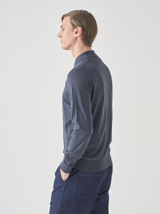 長袖コットンニットクラシックポロシャツ | FINCHLEY | 30G EASY FIT 詳細画像 FLINT 6
