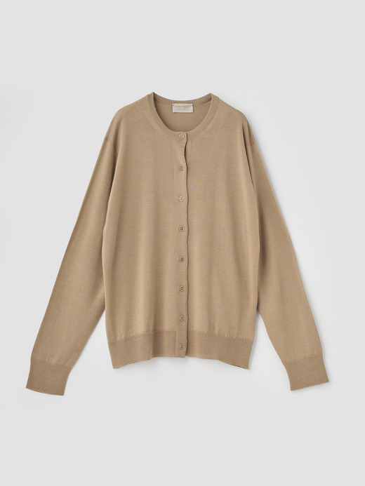 ［LUXURY FIBRES］カシミヤシルク長袖ニットカーディガン | HAIZEL | 30G 詳細画像 CAMEL 2