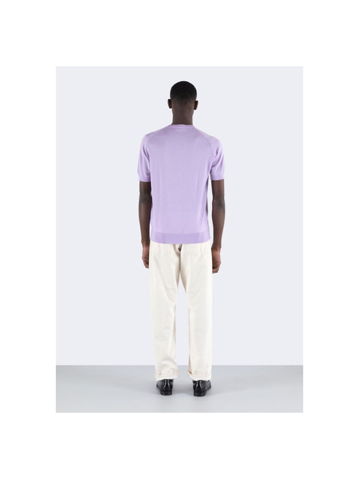 半袖コットンニットＴシャツ | KEMPTON | 30G EASY FIT 詳細画像 LILAC BREEZE 4
