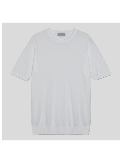 半袖コットンニットＴシャツ | KEMPTON | 30G EASY FIT 詳細画像 WHITE 1