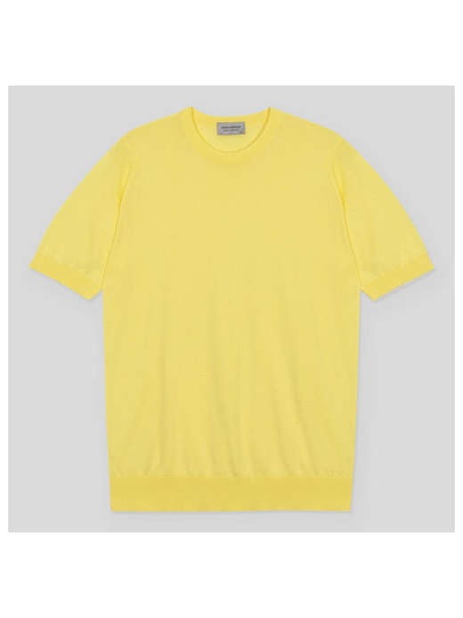 半袖コットンニットＴシャツ | KEMPTON | 30G EASY FIT 詳細画像 YELLOW BALM 1