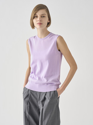 ノースリーブコットンニットプルオーバー | KERRY | 30G MODERN FIT