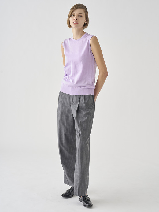 ノースリーブコットンニットプルオーバー | KERRY | 30G MODERN FIT 詳細画像 LILAC BREEZE 10