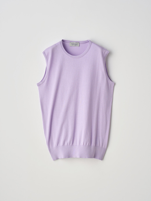 ノースリーブコットンニットプルオーバー | KERRY | 30G MODERN FIT 詳細画像 LILAC BREEZE 2