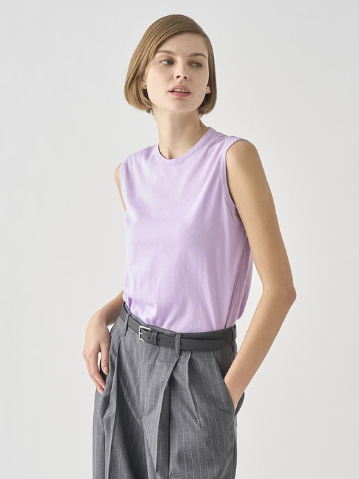 ノースリーブコットンニットプルオーバー | KERRY | 30G MODERN FIT 詳細画像 LILAC BREEZE 3
