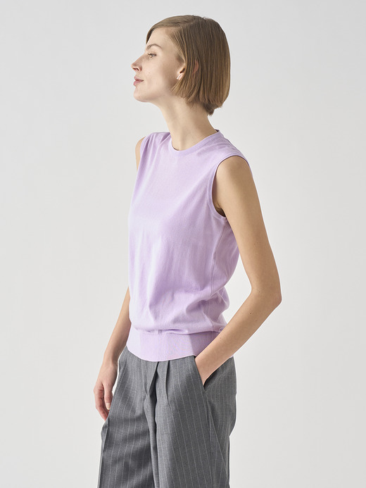 ノースリーブコットンニットプルオーバー | KERRY | 30G MODERN FIT 詳細画像 LILAC BREEZE 5