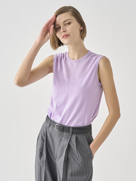 ノースリーブコットンニットプルオーバー | KERRY | 30G MODERN FIT 詳細画像 LILAC BREEZE 9