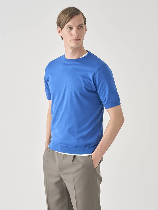 半袖コットンニットＴシャツ | KIELL | 30G MODERN FIT 詳細画像 PACIFIC 3