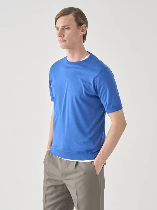 半袖コットンニットＴシャツ | KIELL | 30G MODERN FIT 詳細画像 PACIFIC 4