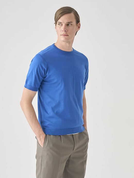 半袖コットンニットＴシャツ | KIELL | 30G MODERN FIT 詳細画像 PACIFIC 7