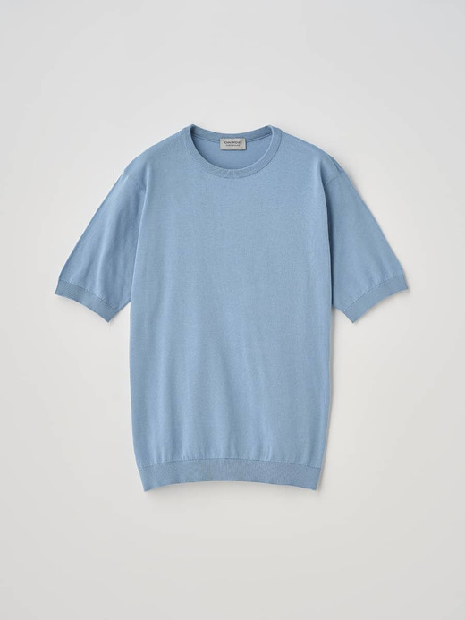 半袖コットンニットＴシャツ | KIELL | 30G MODERN FIT 詳細画像 SEA GLASS 2
