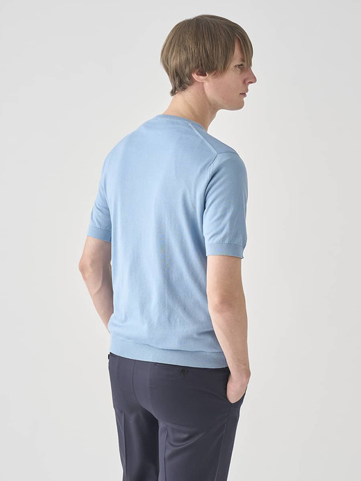半袖コットンニットＴシャツ | KIELL | 30G MODERN FIT 詳細画像 SEA GLASS 7