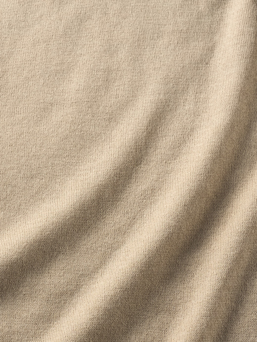 ［LUXURY FIBRES］コットンカシミヤ長袖ニットプルオーバー | KYLE | 30G 詳細画像 FLAX 3