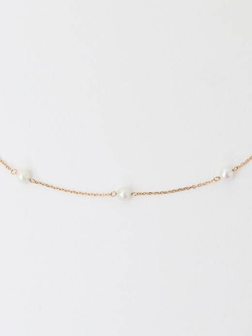 Akoya pearl chain necklace 詳細画像 PEARLxGOLD 3