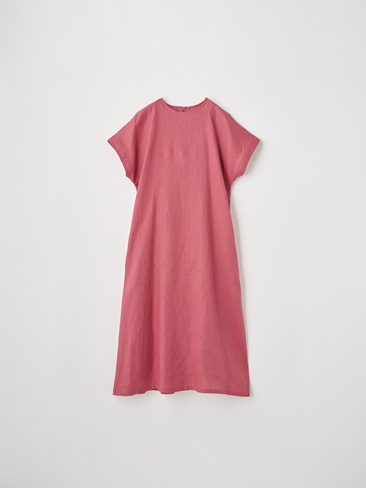 Ａライン半袖リネンワンピース｜FA175 詳細画像 NO4(L0351FA175_レッド) 1