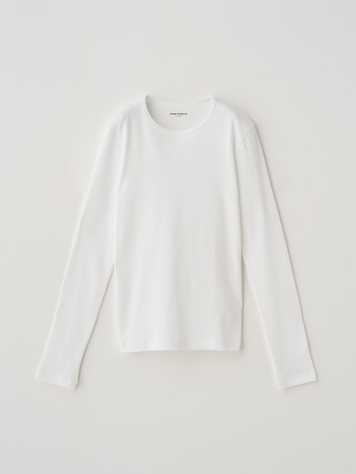 スビンコットン 長袖スリムＴシャツ｜UTS933｜UNDERWEAR for WOMEN 詳細画像 NO1(L0351TS933_ホワイト) 1