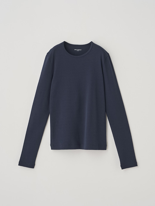 スビンコットン 長袖スリムＴシャツ｜UTS933｜UNDERWEAR for WOMEN 詳細画像 NO3(L0351TS933_ネイビー) 1